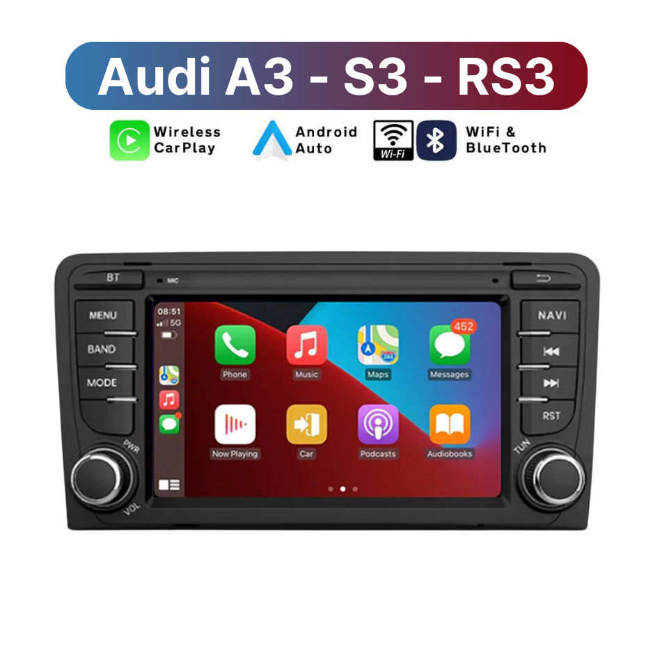 Audi CarPlay kit audi a3 s3 rs3 前期専用 Audi A3 S3 RS3 8v Apple Carplay & Android Auto Upgrade Kit