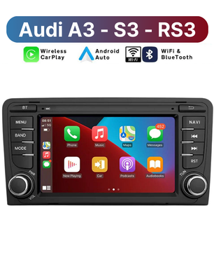 (Audi A3-S3-RS3) Apple CarPlay/Android Auto Touchscreen Radio for Audi