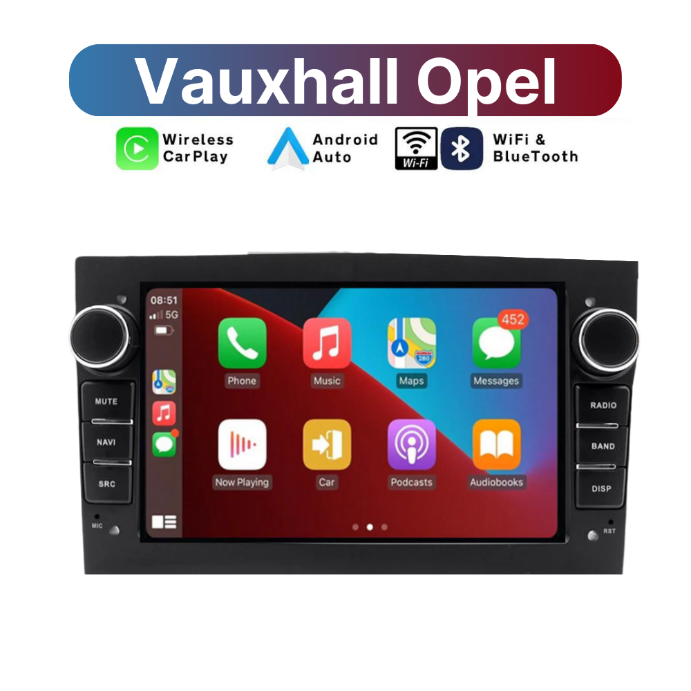 (VAUXHALL/OPEL) Apple CarPlay/Android Auto Touchscreen Radio for Vauxhall & Opel