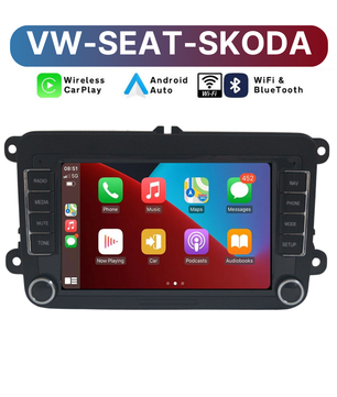 (VW/SEAT/SKODA) Apple CarPlay/Android Auto Touchscreen Radio for VolksWagen(VW), Seat & Skoda